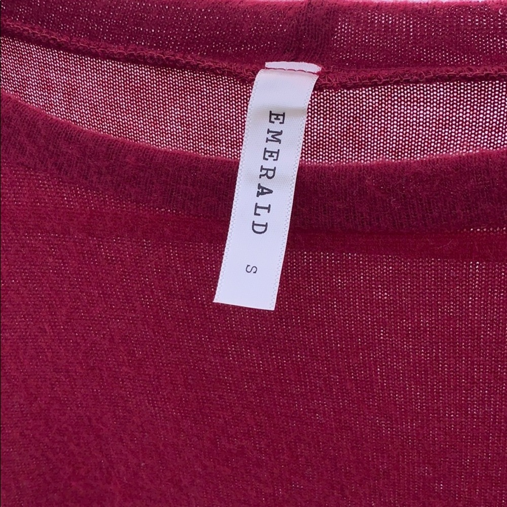NWT COLORBLOCK BUBBLE SLEEVE SWEATER - Picture 2 of 3